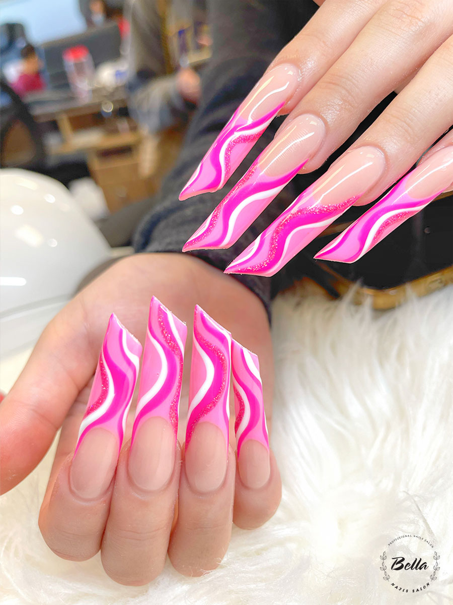 Bella Nail Salon Specialties Pink Flower